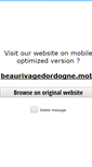 Mobile Screenshot of beaurivagedordogne.com