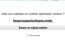 Tablet Screenshot of beaurivagedordogne.com